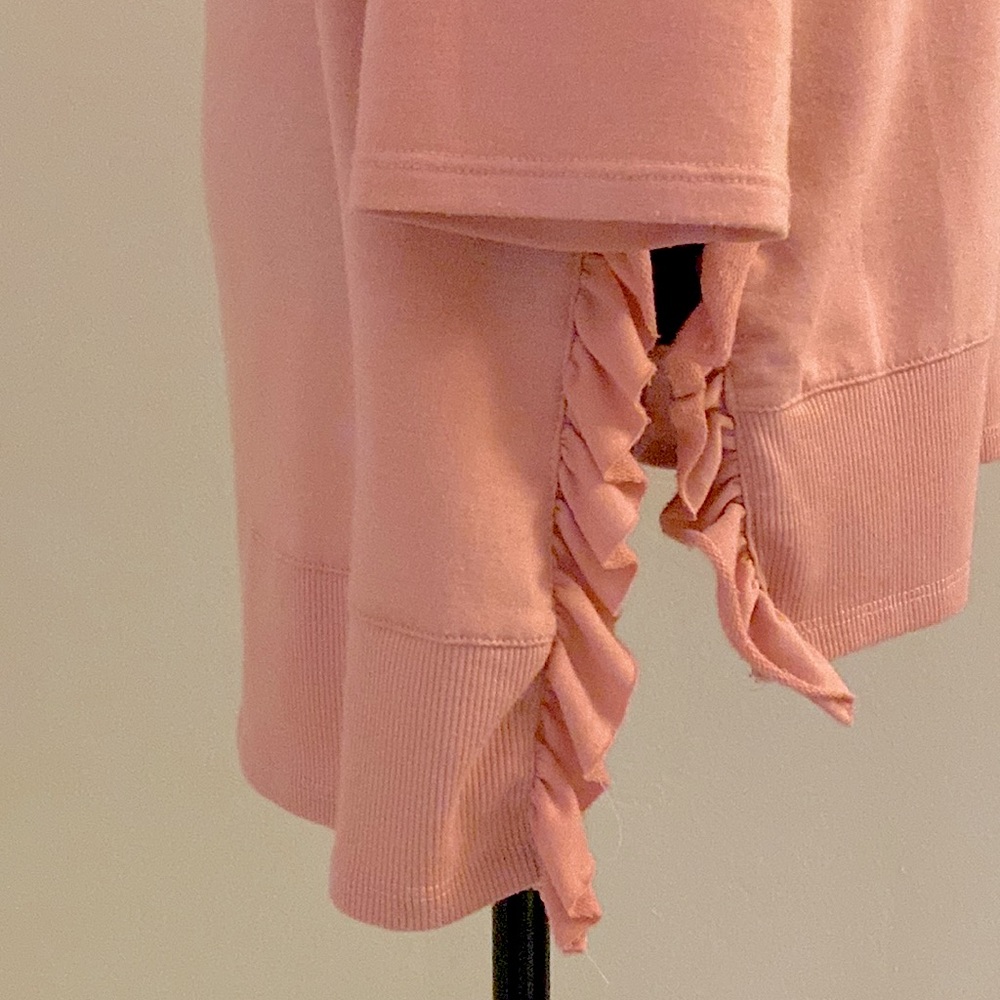 Cupio 3/4 Sleeve High Low Light Pink Top Size Medium - Picture 10 of 16